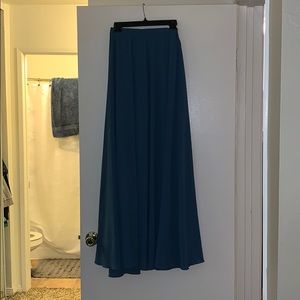 Long Skirt blue